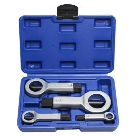 Tools 4pcs Heavy-Duty Nut Splitter Set - Multifunctional Metal Tool For Removing Broken, Damaged, And Corroded Screws And Nuts, Including Durable (Option: Blue)