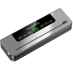 Automatic Vacuum Sealer Machine For Household Food Preservation - Dry & Wet Use, Deep Space Gray, Includes 50 Free 20x30 Textured Bags (Option: asshown)