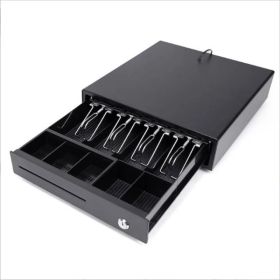 Electrically Opening Cash Drawer, Space-Saving Money Drawer With Coin & Banknote   Tray (Option: ASSHOW)